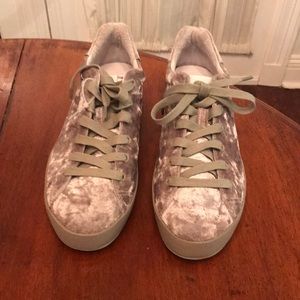 Rag & bone grey velvet sneakers; size 40. Never worn, but without tags.
